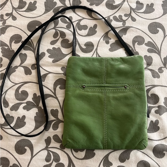 🥳👛HP👛🥳Leather Crossbody Bag W/Multi Pocket 3 Zip Shoulder Handbag 8.5x7 - Picture 2 of 13